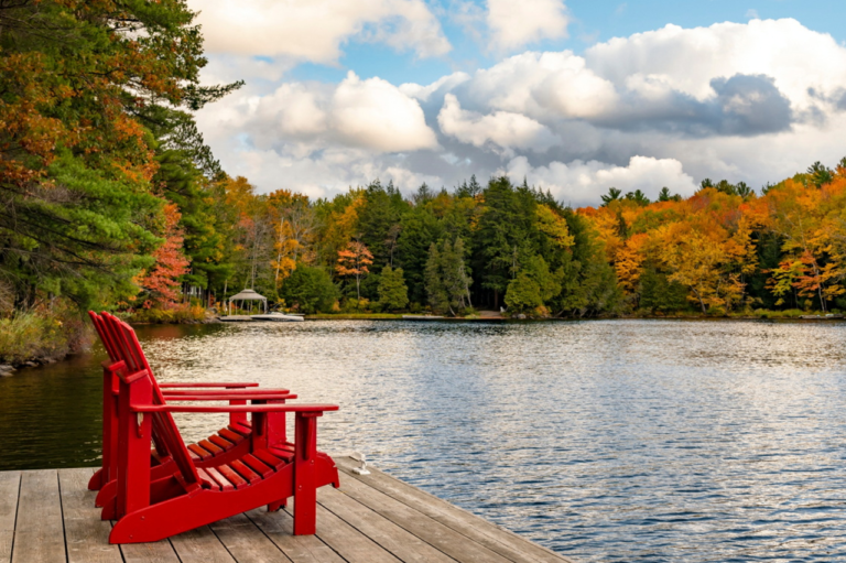 What are some of the most beautiful features of Muskoka, Ontario?